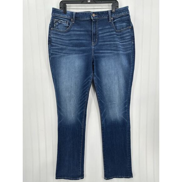 Buckle Black Jeans Womens 36x32 Fit 93 Straight Blue Denim Dark Wash Western - Picture 1 of 14